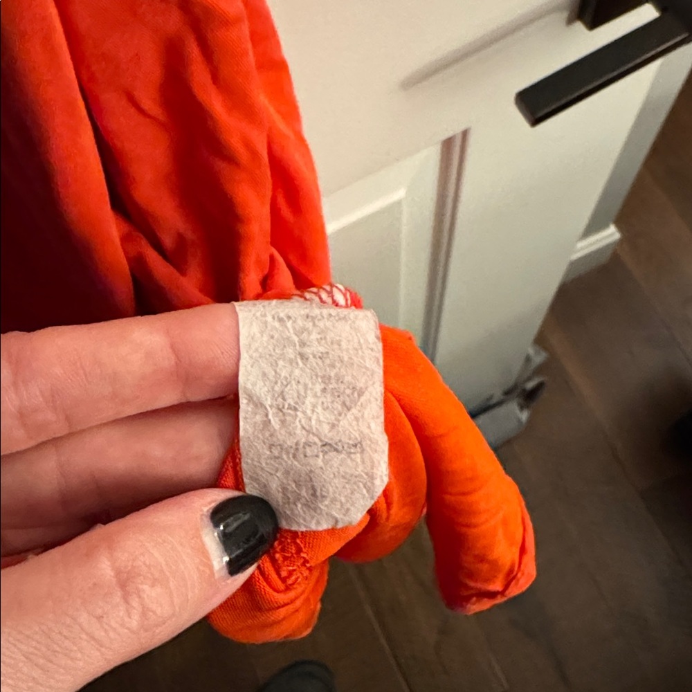 Honeyme Off-Shoulder Orange Mini Dress - Picture 3 of 4